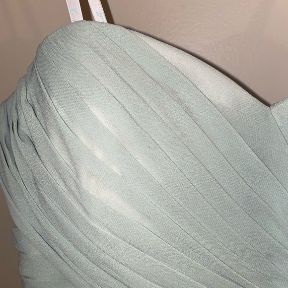 Camille pa vie mint green chiffon bridesmaid dress - Picture 7 of 8